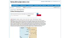 Desktop Screenshot of chilean.worldvitalrecords.com