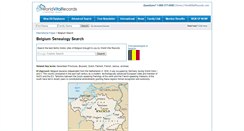 Desktop Screenshot of belgium.worldvitalrecords.com