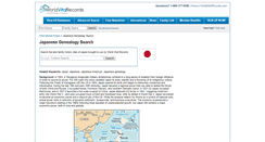 Desktop Screenshot of japanese.worldvitalrecords.com