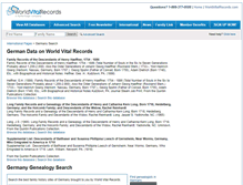 Tablet Screenshot of germany.worldvitalrecords.com