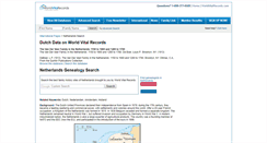 Desktop Screenshot of netherlands.worldvitalrecords.com
