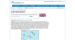 Desktop Screenshot of english.worldvitalrecords.com