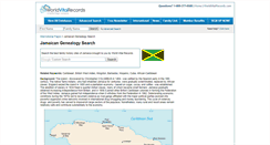 Desktop Screenshot of jamaican.worldvitalrecords.com