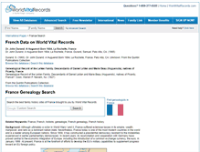 Tablet Screenshot of france.worldvitalrecords.com