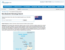 Tablet Screenshot of newzealander.worldvitalrecords.com