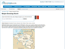 Tablet Screenshot of belgian.worldvitalrecords.com