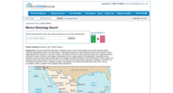 Desktop Screenshot of mexico.worldvitalrecords.com